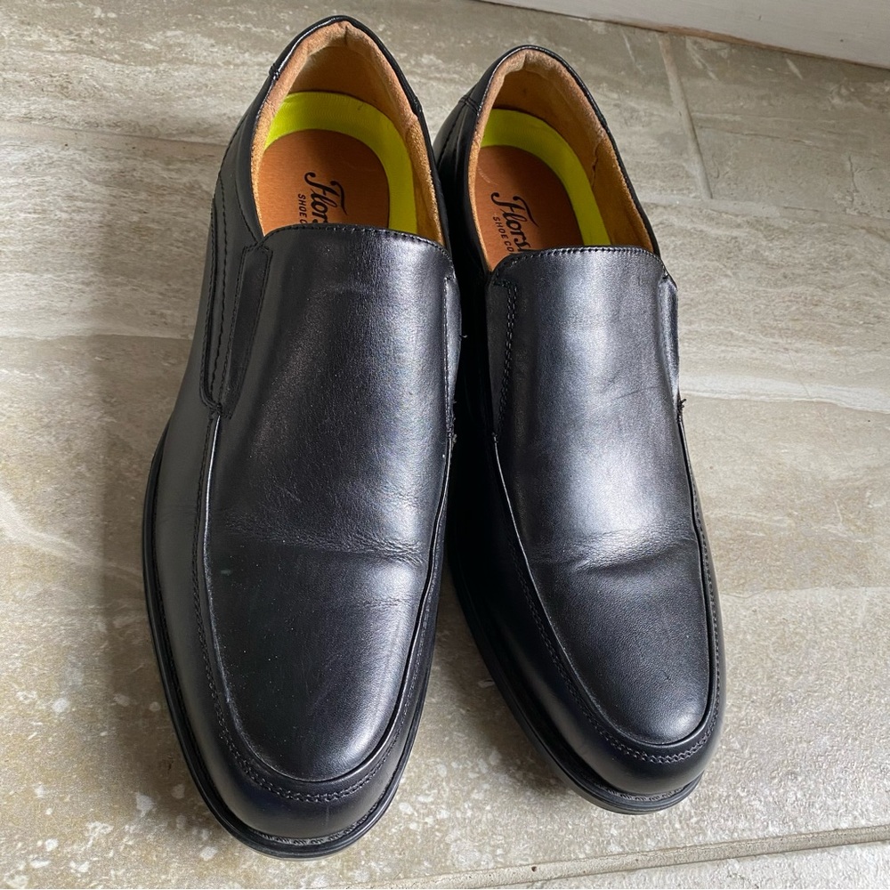 Florsheim Midtown Moc Toe Slip On Black Leather Loafers Old Money Preppy Classic